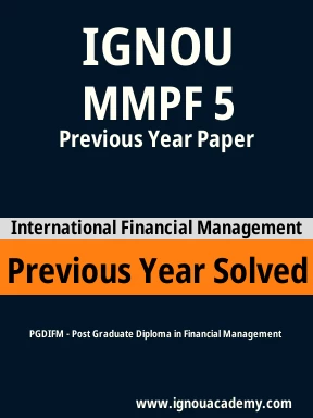 MMPF 5 Previous Year Solved Question Paper