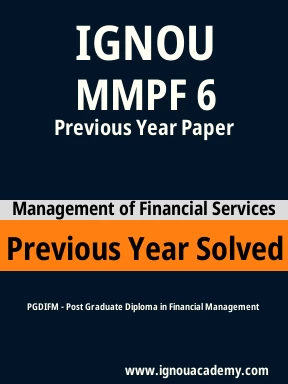MMPF 6 Previous Year Solved Question Paper