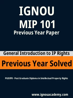 MIP 101 Previous Year Solved Question Paper