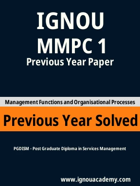 MMPC 1 Previous Year Solved Question Paper
