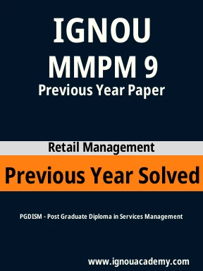 MMPM 9 Previous Year Solved Question Paper