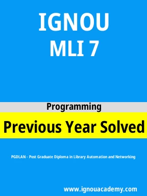 MLI 7 Previous Year Solved Question Paper