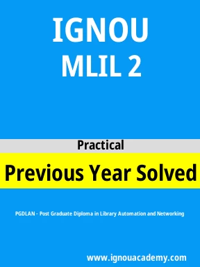 MLIL 2 Previous Year Solved Question Paper