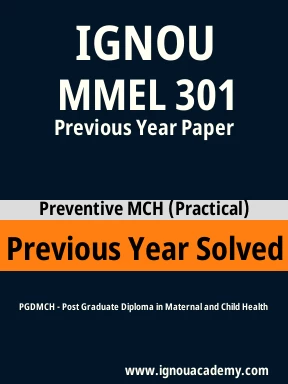 MMEL 301 Previous Year Solved Question Paper