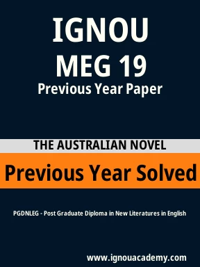 MEG 19 Previous Year Solved Question Paper