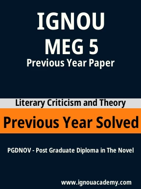MEG 5 Previous Year Solved Question Paper