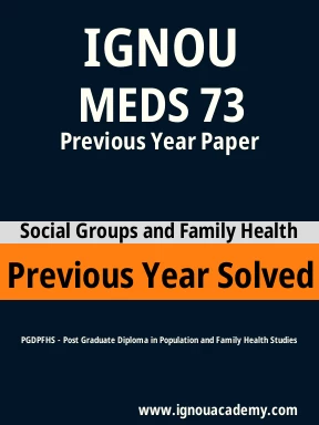 MEDS 73 Previous Year Solved Question Paper