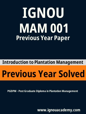 MAM 001 Previous Year Solved Question Paper