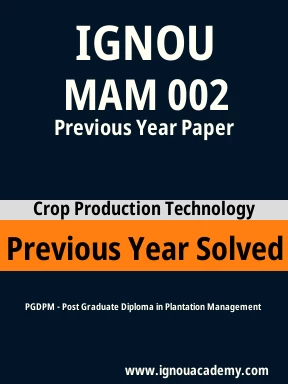 MAM 002 Previous Year Solved Question Paper