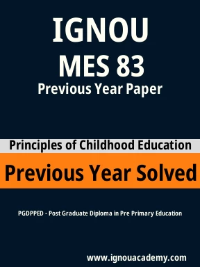 MES 83 Previous Year Solved Question Paper