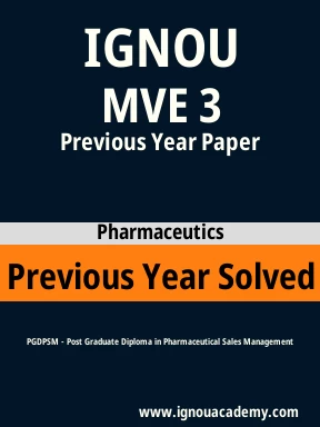 MVE 3 Previous Year Solved Question Paper