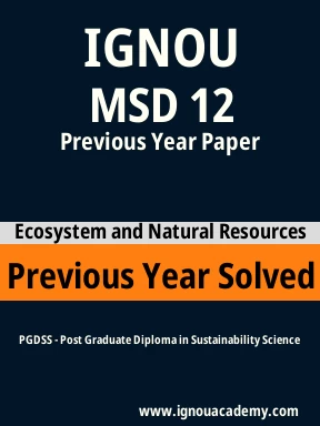 MSD 12 Previous Year Solved Question Paper