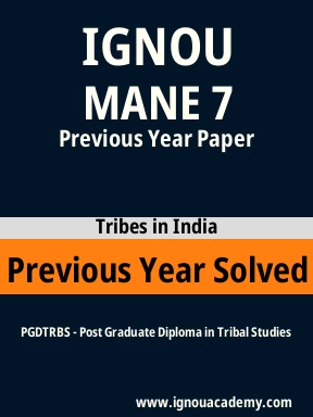MANE 7 Previous Year Solved Question Paper