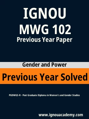 MWG 102 Previous Year Solved Question Paper