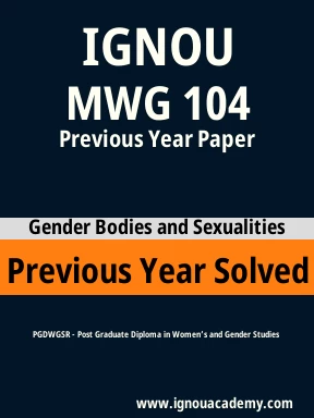 MWG 104 Previous Year Solved Question Paper