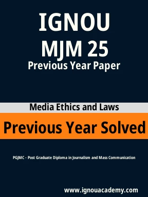 MJM 25 Previous Year Solved Question Paper
