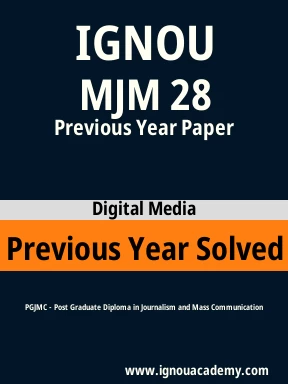 MJM 28 Previous Year Solved Question Paper