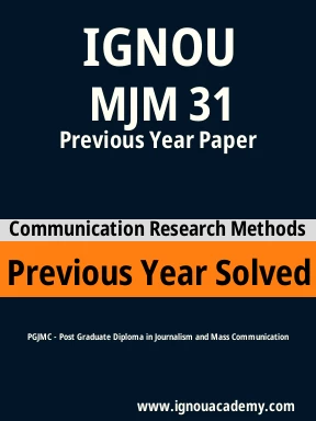 MJM 31 Previous Year Solved Question Paper
