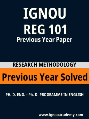 REG 101 Previous Year Solved Question Paper