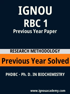 RBC 1 Previous Year Solved Question Paper