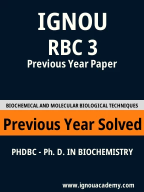 RBC 3 Previous Year Solved Question Paper