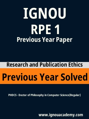 RPE 1 Previous Year Solved Question Paper