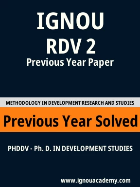 RDV 2 Previous Year Solved Question Paper