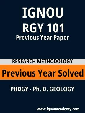 RGY 101 Previous Year Solved Question Paper