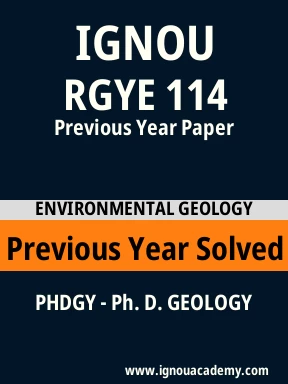RGYE 114 Previous Year Solved Question Paper