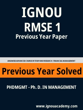 RMSE 1 Previous Year Solved Question Paper