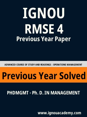 RMSE 4 Previous Year Solved Question Paper