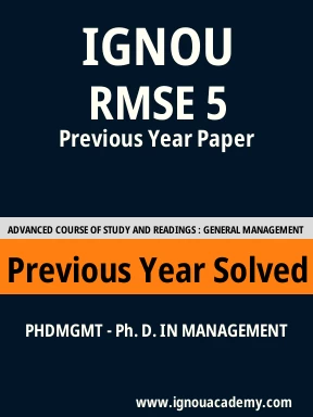 RMSE 5 Previous Year Solved Question Paper