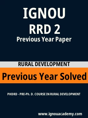RRD 2 Previous Year Solved Question Paper