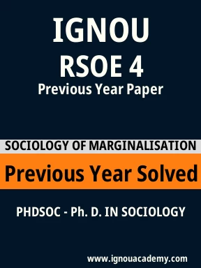 RSOE 4 Previous Year Solved Question Paper