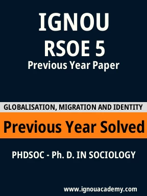 RSOE 5 Previous Year Solved Question Paper