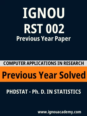 RST 002 Previous Year Solved Question Paper