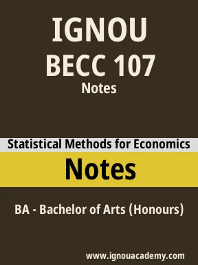 BECC 107 Solved Assignment