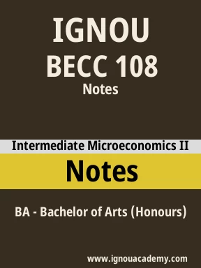 BECC 108 Solved Assignment
