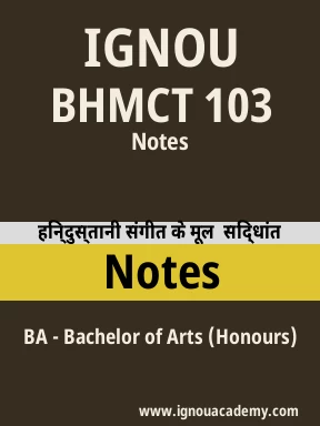 BHMCT 103 Solved Assignment
