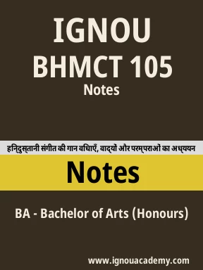 BHMCT 105 Solved Assignment