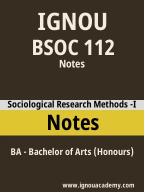BSOC 112 Solved Assignment