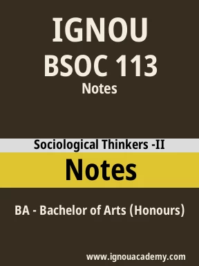 BSOC 113 Solved Assignment