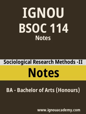 BSOC 114 Solved Assignment