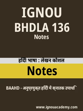 BHDLA 136 Solved Assignment