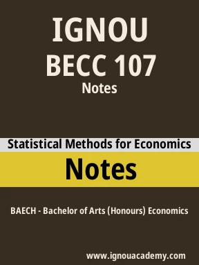 BECC 107 Solved Assignment