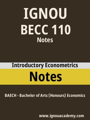 BECC 110 Solved Assignment