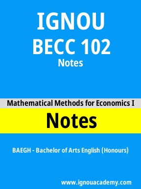 BECC 102 Solved Assignment