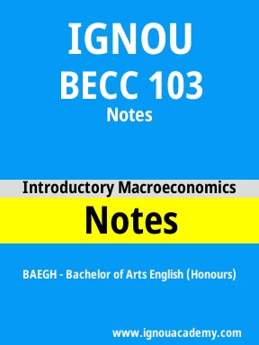 BECC 103 Solved Assignment