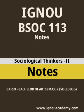 BSOC 113 Solved Assignment