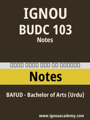 BUDC 103 Solved Assignment